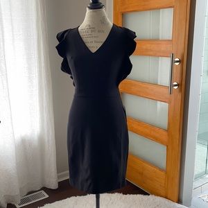 Ultimate black cocktail dress with ruffles!